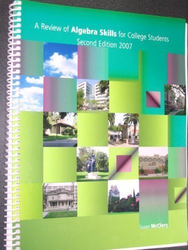 A Review of Algebra Skills for College Students Books
