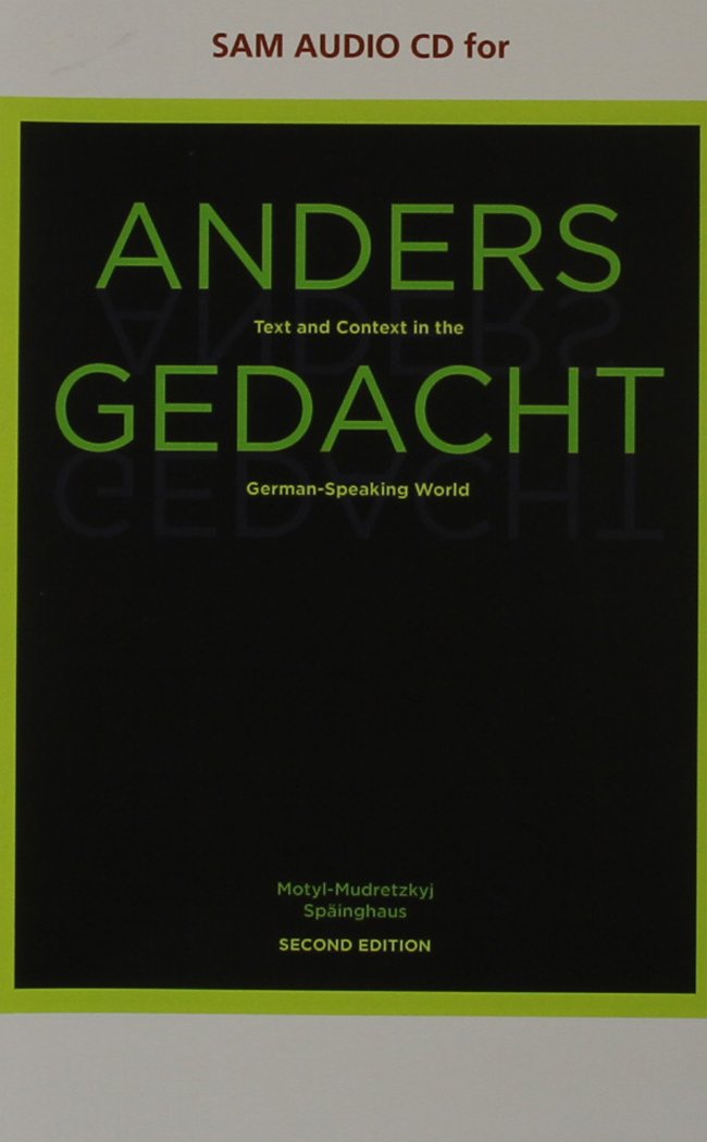 Anders Gedacht: Text and Context in the German-speaking World Foreign Languages ​​& Dictionaries