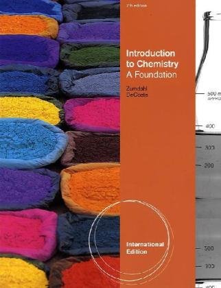 Introduction to Chemistry: A Foundation Natural Sciences