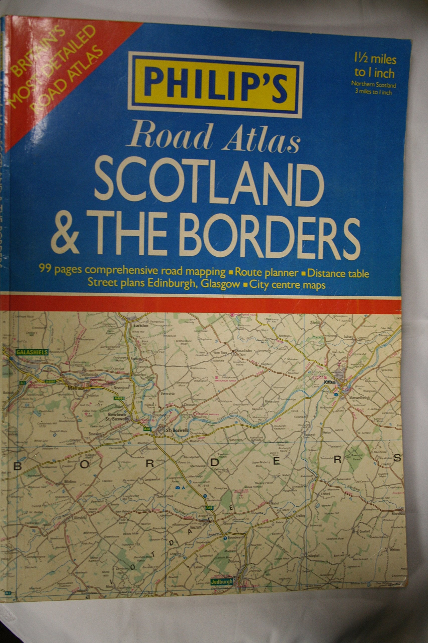 Philip's Road Atlas of Scotland and the Borders Books