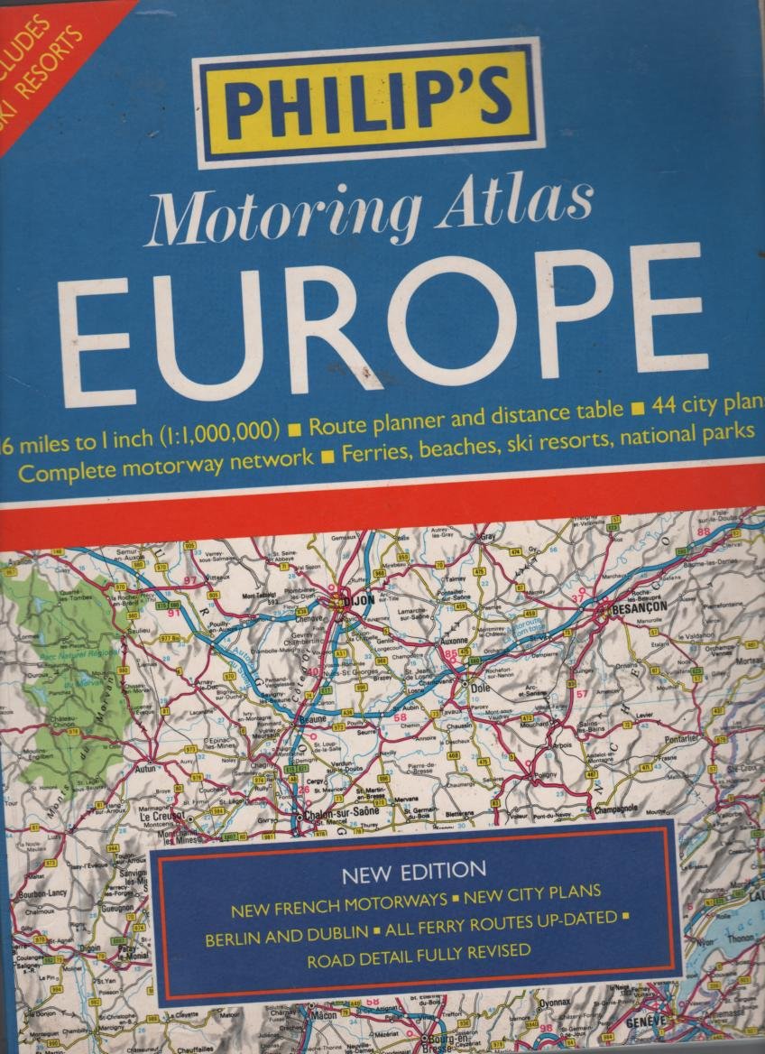 Philip's Motoring Atlas Europe Books