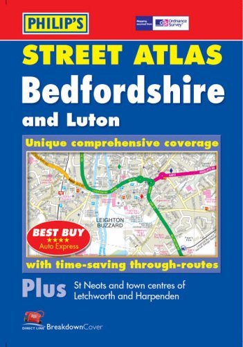 Philip's Street Atlas Bedfordshire Leisure, Home & Garden