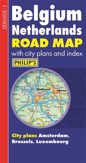 Philip's Road Map Europe Belgium/Netherlands Leisure, Home & Garden