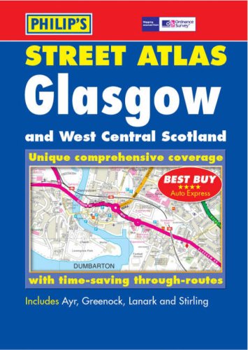 Philip's Street Atlas Glasgow and West Central Scotland: Pocket book