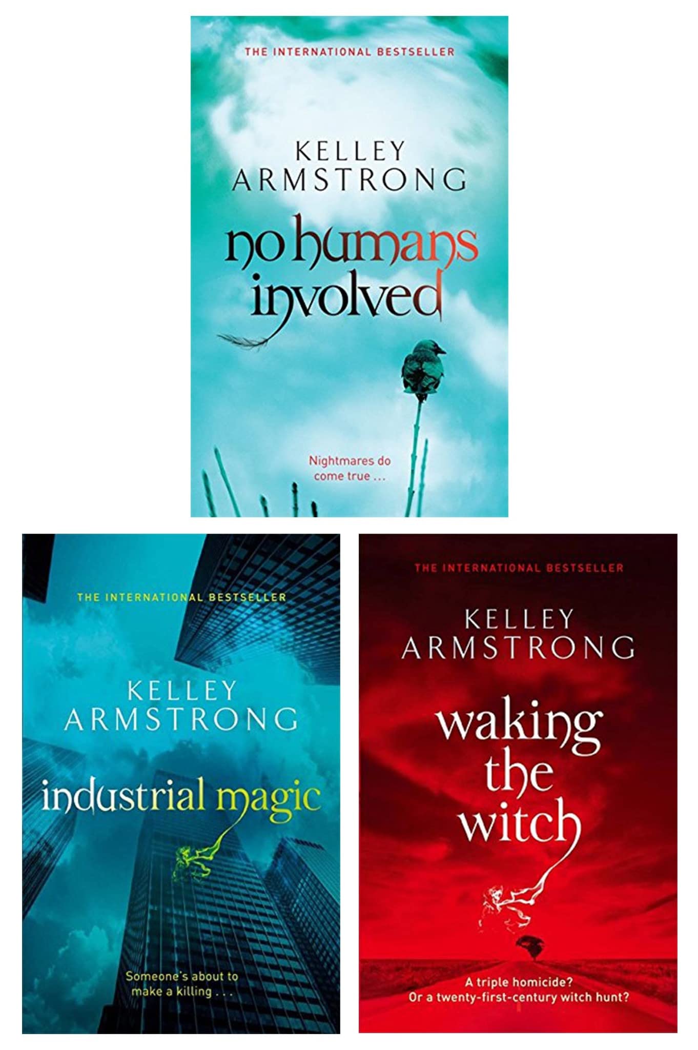 Otherworld Series 3 Books Collection Set by Kelley Armstrong (No Humans Involved, Industrial Magic & Waking The Witch) book