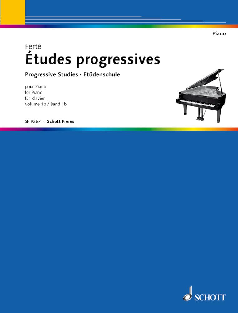 Etudes progressives Volume 1B (les maîtres du Piano) --- Piano book