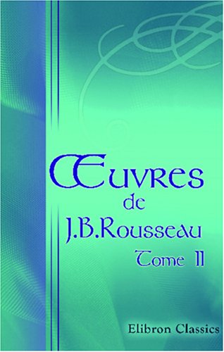 Œuvres de J.B.Rousseau: Tome 2 book