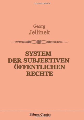 System der subjektiven öffentlichen Rechte book