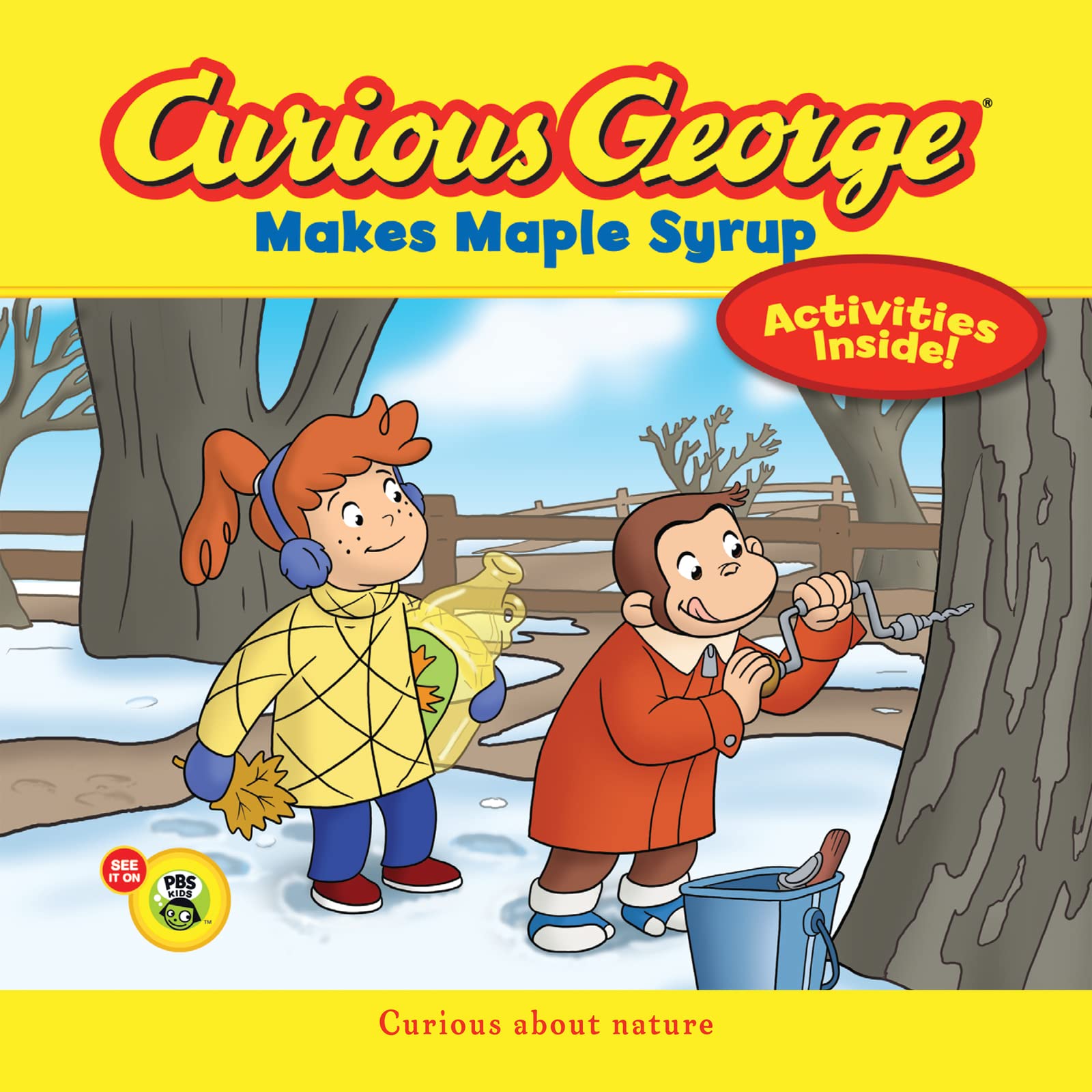 Curious George Makes Maple Syrup (CGTV 8x8): A Delightful Picture Book with Everyone's Favorite Curious Monkey Making Pancakes Non-fiction