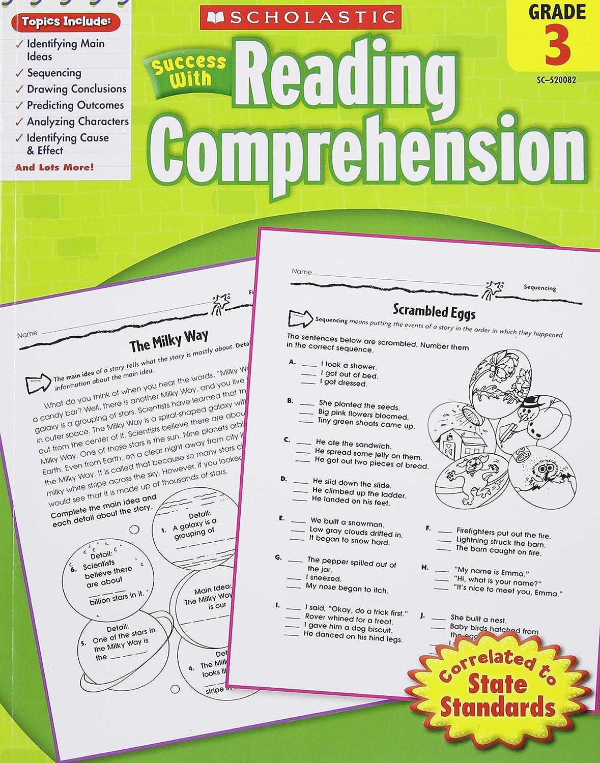 Product Image: Scholastic Success with Reading Comprehension: Grade 3 Workbook