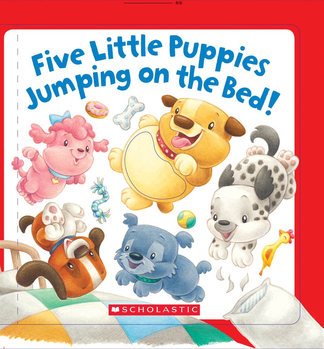 Five Little Puppies Jumping on the Bed Non-fiction