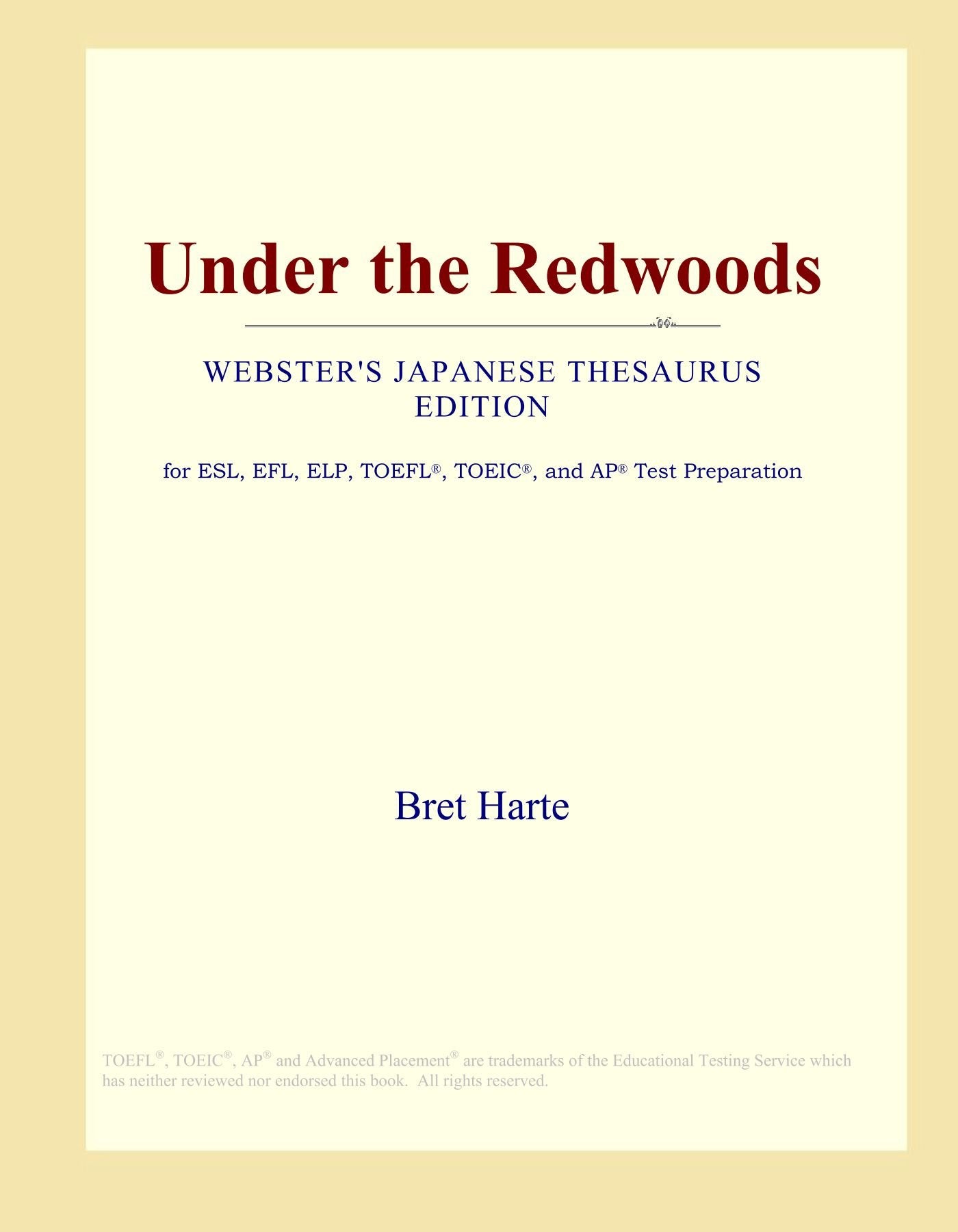 Under the Redwoods (Webster's Japanese Thesaurus Edition) Study Guides