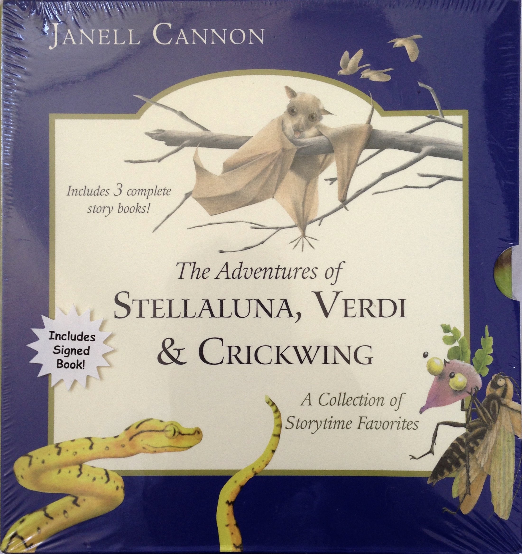 The Adventures of Stellaluna, Verdi & Crickwing ~ A Collection of Storytime Favorites (Set) Books
