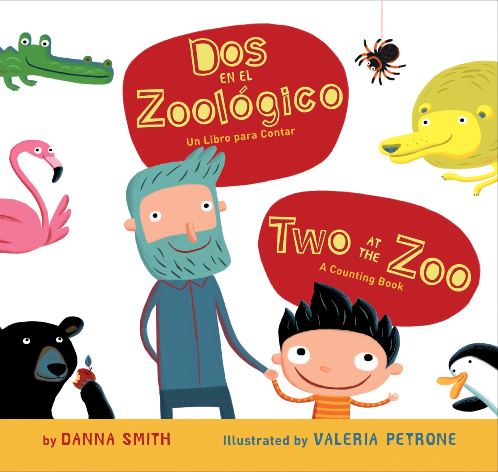Dos en el zoologico/Two at the Zoo bilingual board book: Bilingual English-Spanish Non-fiction