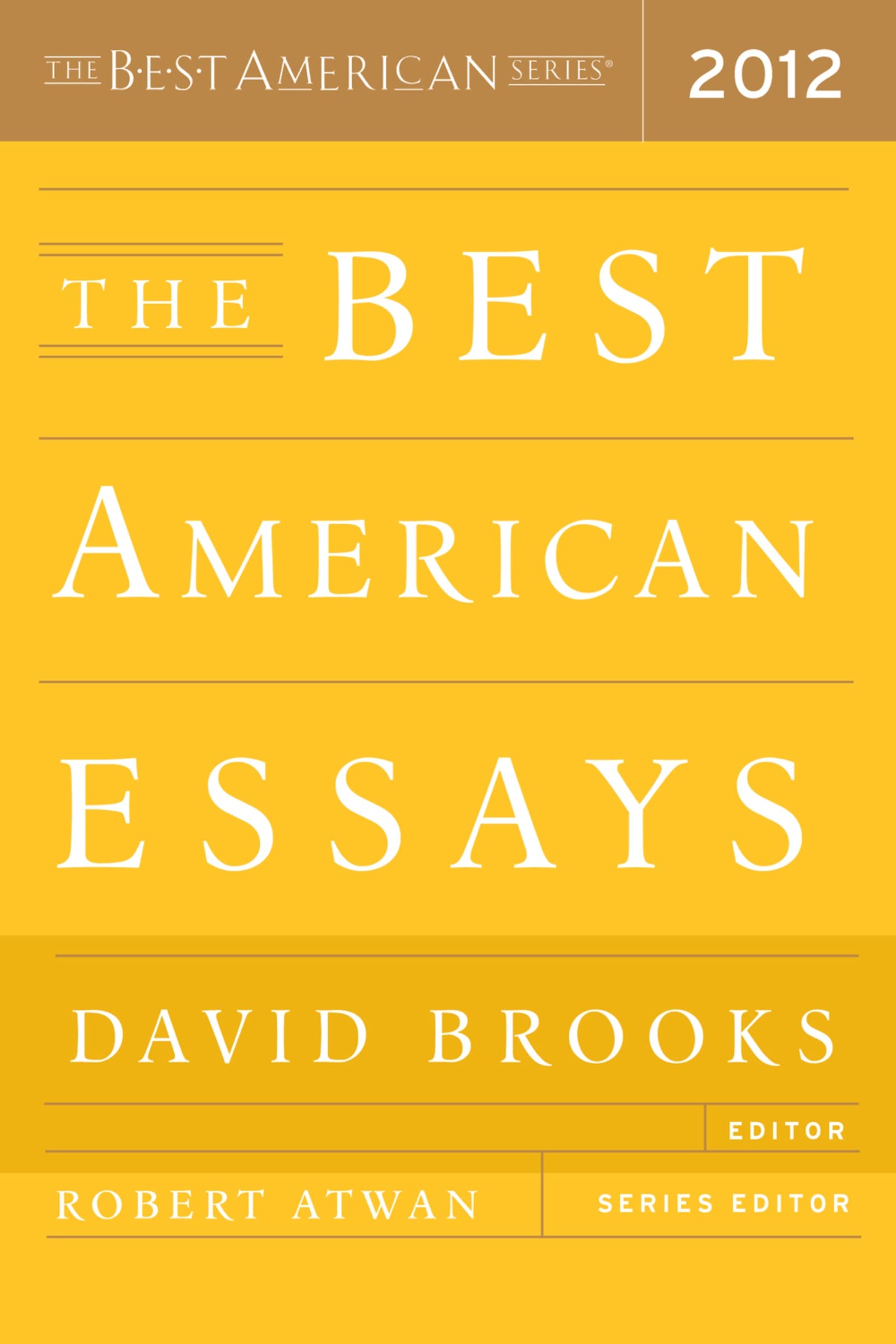Best American Essays (2012) Contemporary literature Books