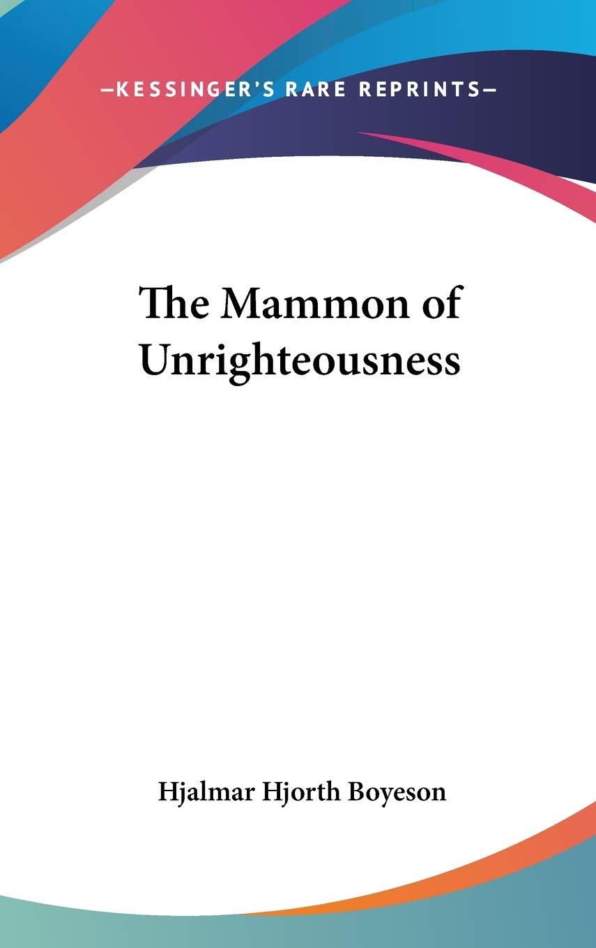 The Mammon of Unrighteousness Religion & Esotericism