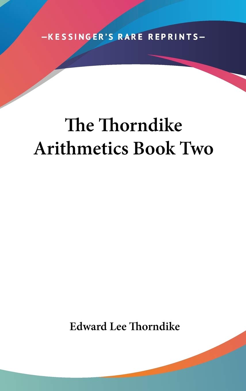 Product Image: The Thorndike Arithmetics Book Two