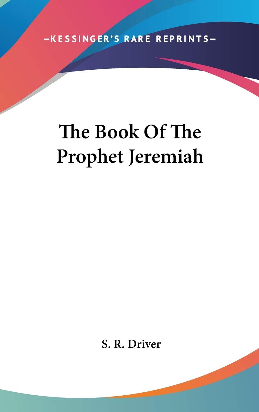 The Book of the Prophet Jeremiah Philosophy