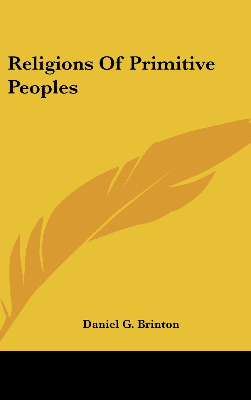 Religions Of Primitive Peoples Books