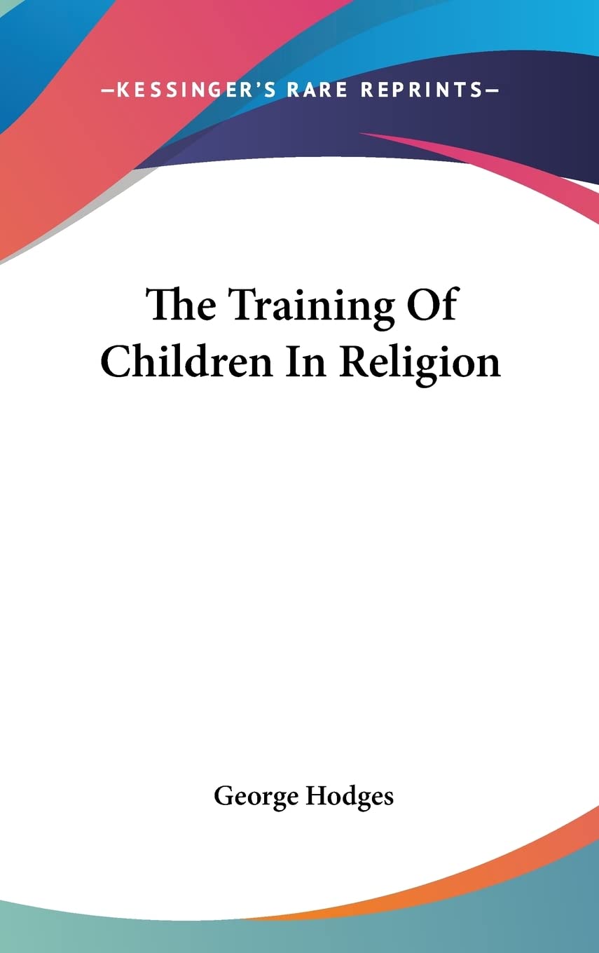 The Training Of Children In Religion Religion & Esotericism