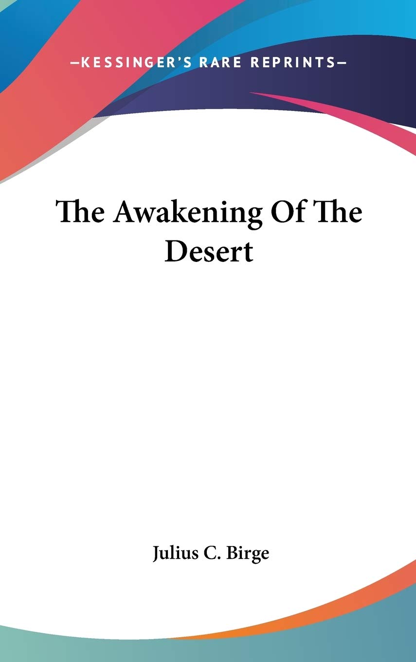 The Awakening Of The Desert Contemporary literature