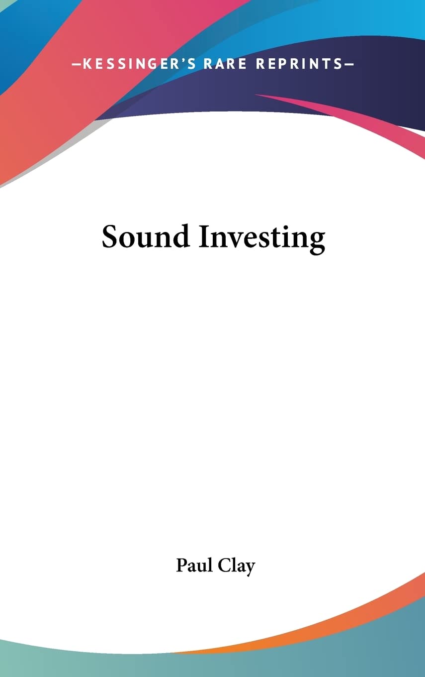 Product Image: Sound Investing