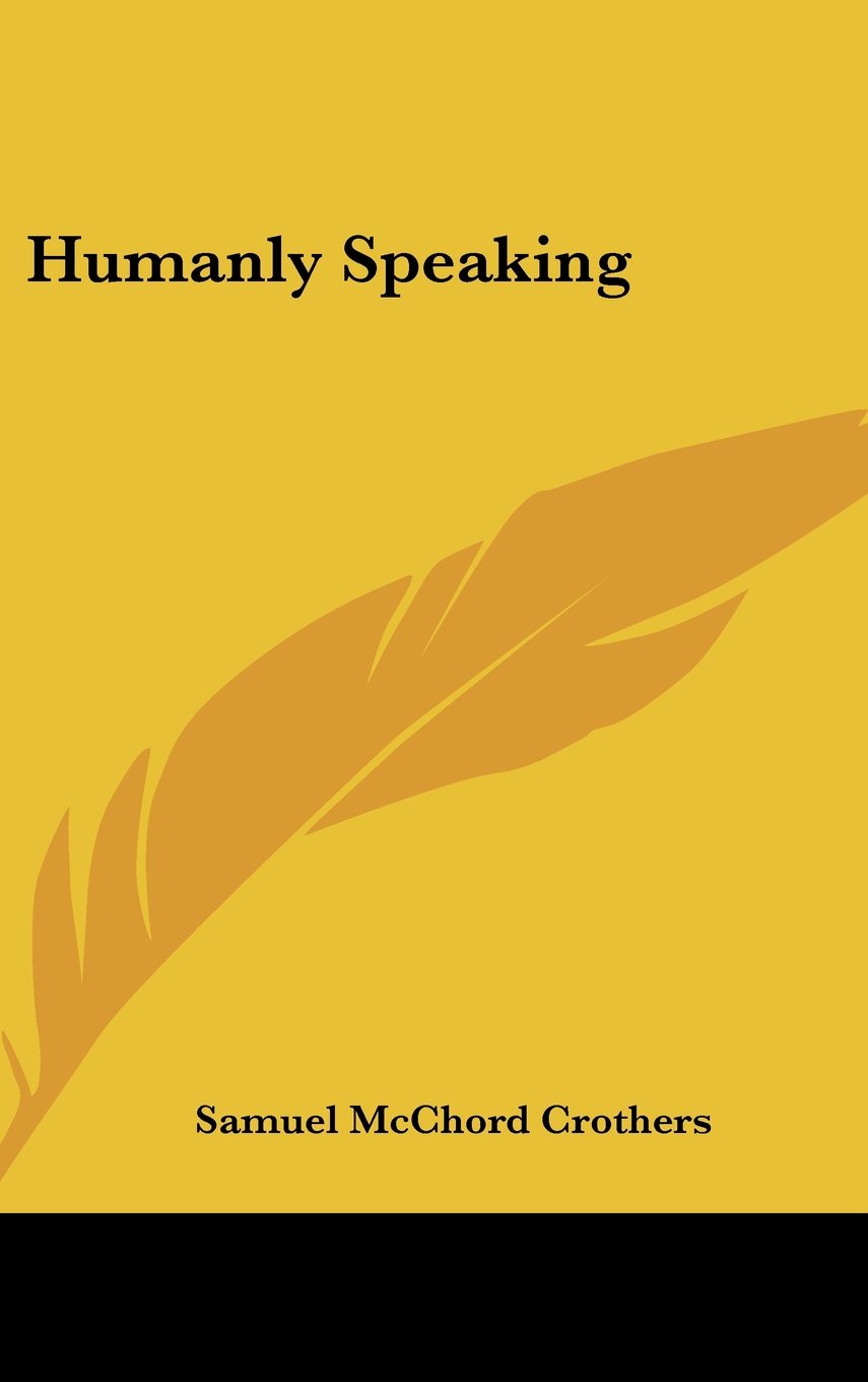 Product Image: Humanly Speaking