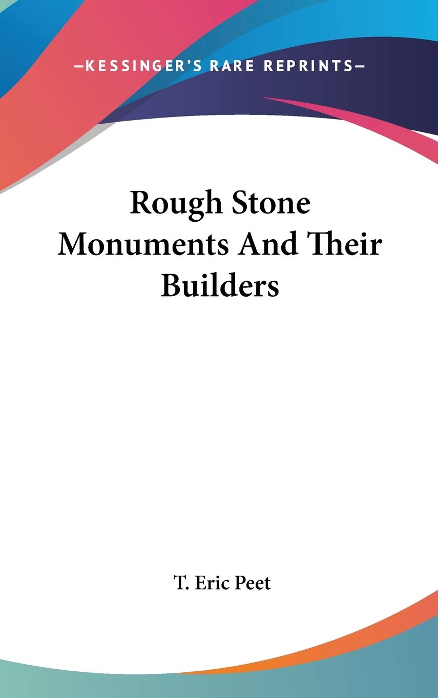Product Image: Rough Stone Monuments And Their Builders