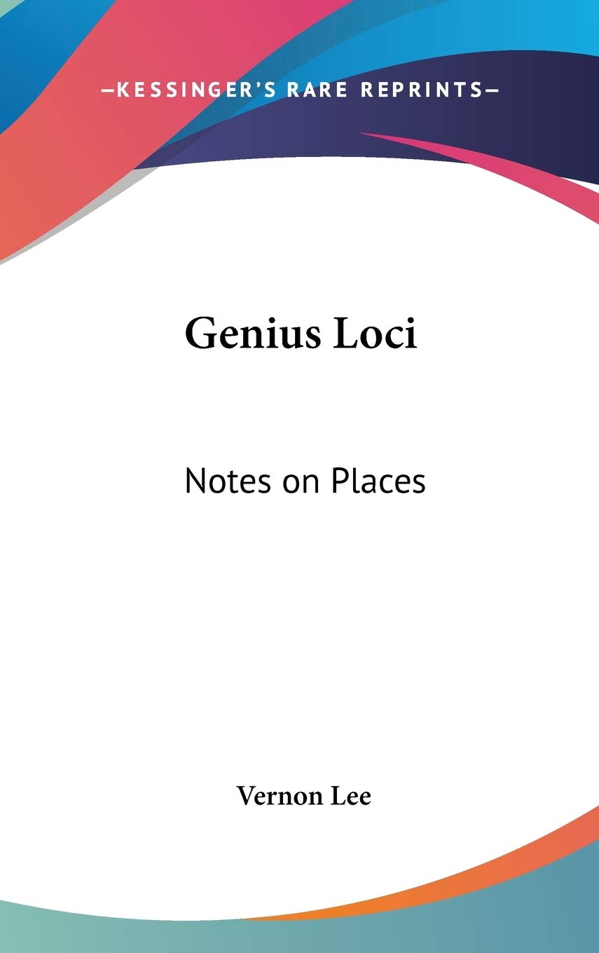 Product Image: Genius Loci: Notes on Places