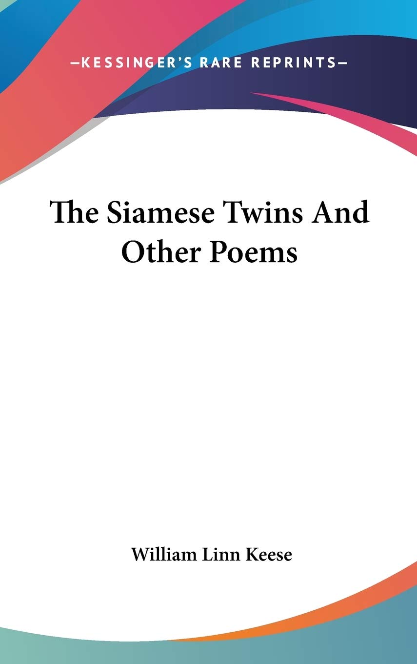 The Siamese Twins And Other Poems Poetry