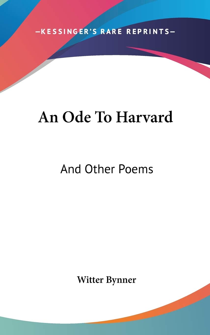 Product Image: An Ode to Harvard: And Other Poems