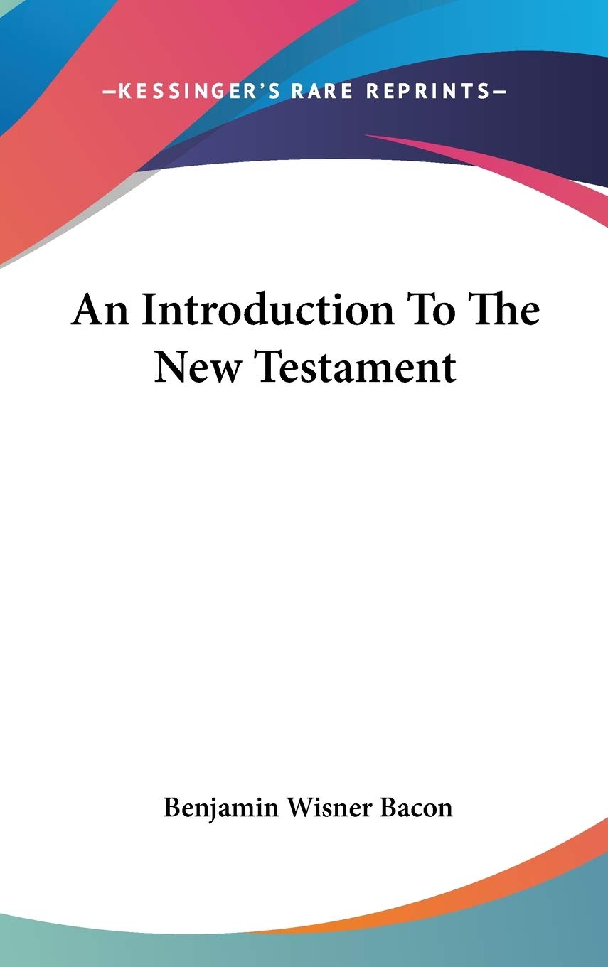 Product Image: An Introduction To The New Testament