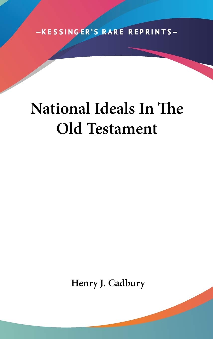 National Ideals In The Old Testament Religion & Esotericism