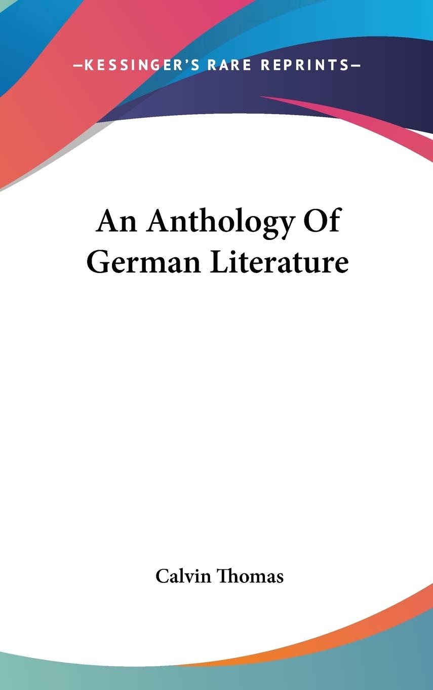 An Anthology Of German Literature Contemporary literature