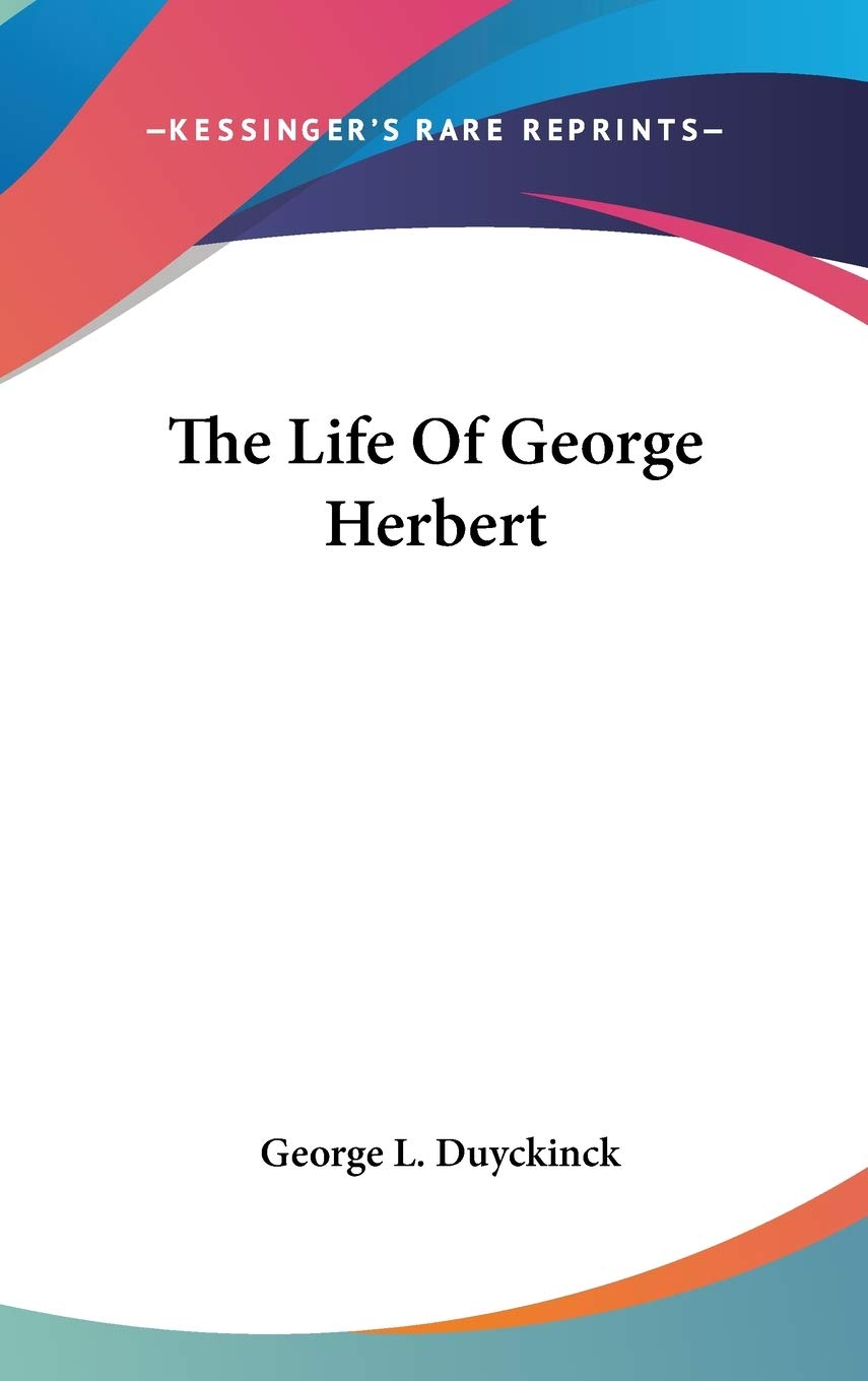 The Life Of George Herbert Contemporary literature