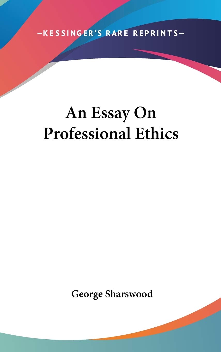 An Essay on Professional Ethics Philosophy