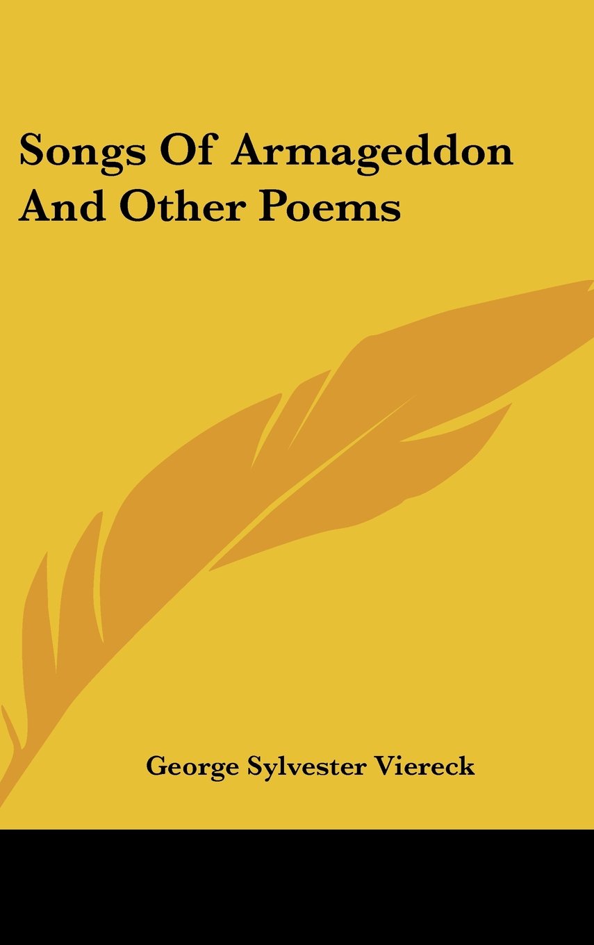 Songs Of Armageddon And Other Poems Books