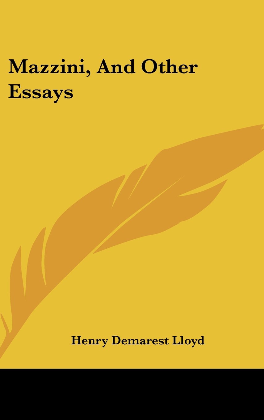 Product Image: Mazzini, And Other Essays