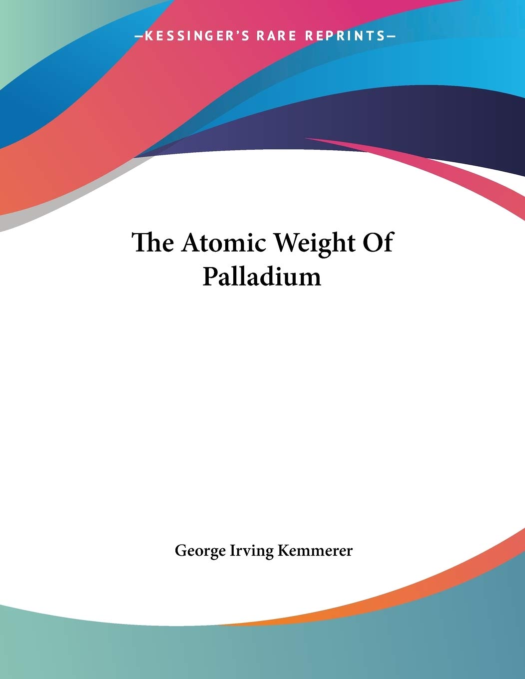 Atomic Weight Of Palladium Books