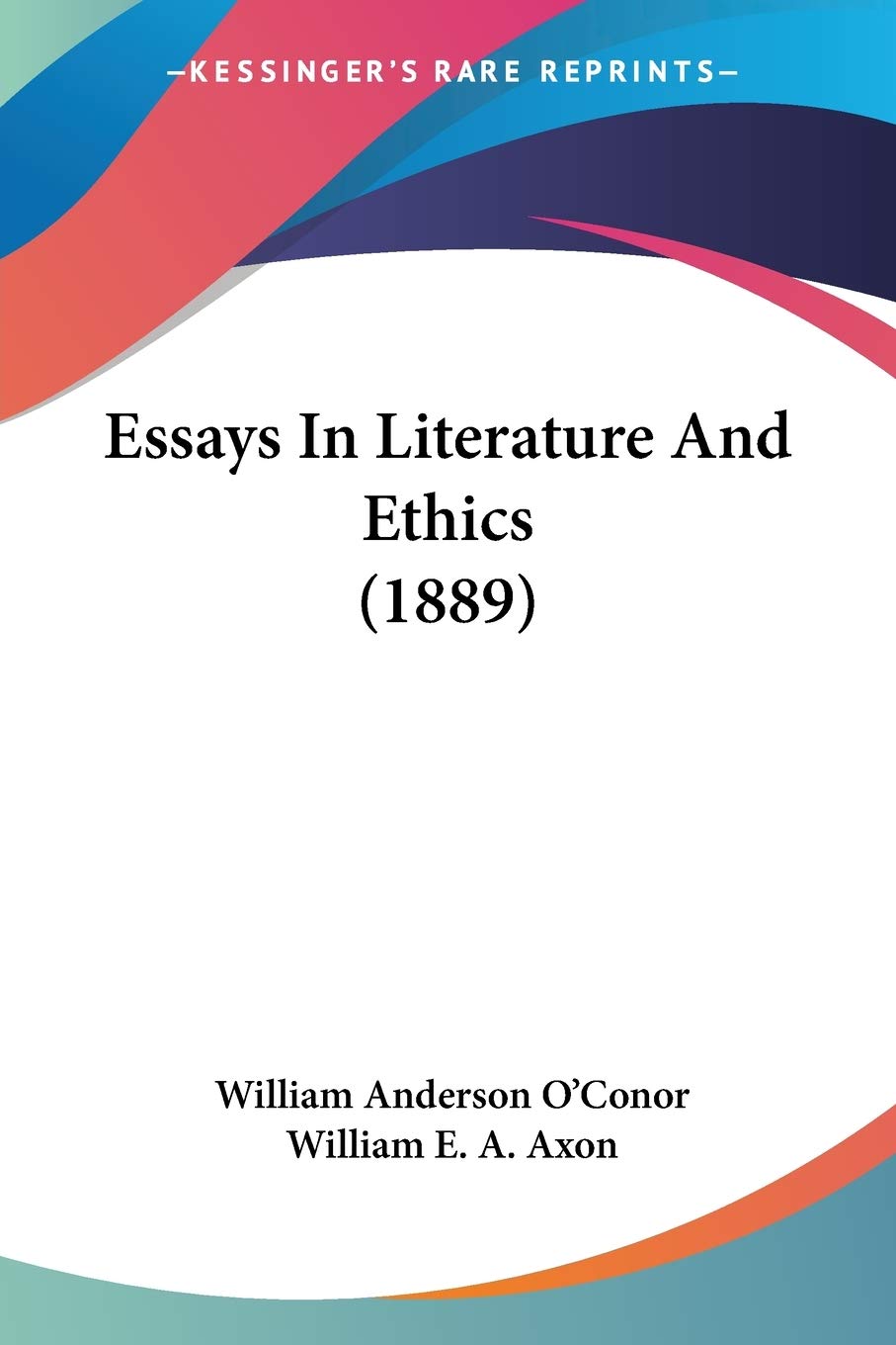 Essays In Literature And Ethics Philosophy