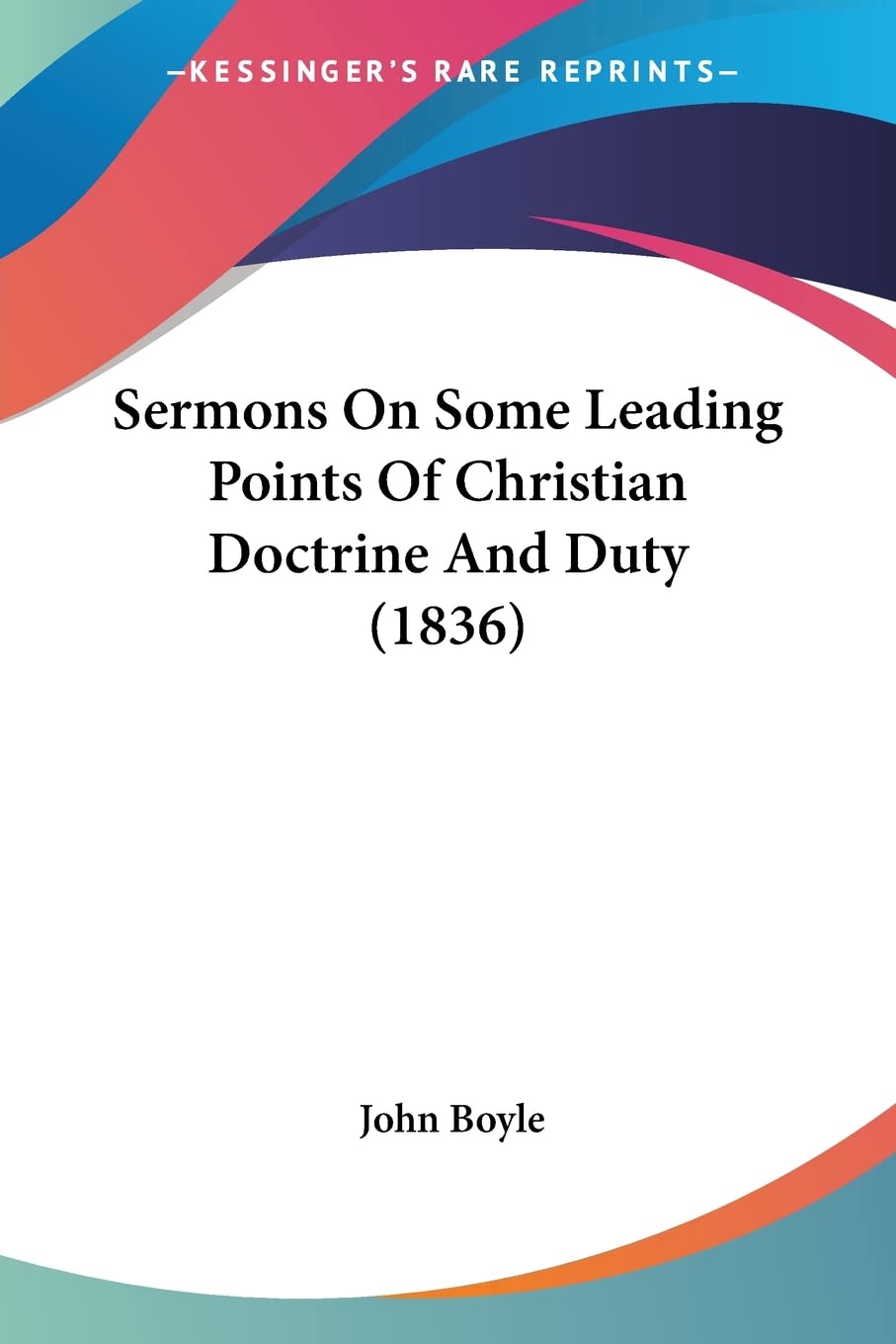 Sermons On Some Leading Points Of Christian Doctrine And Duty Contemporary literature