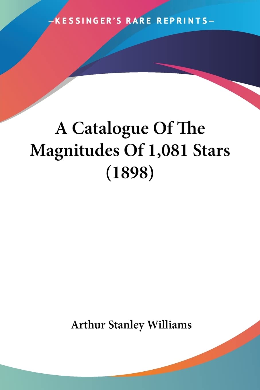 A Catalogue Of The Magnitudes Of 1,081 Stars Contemporary literature