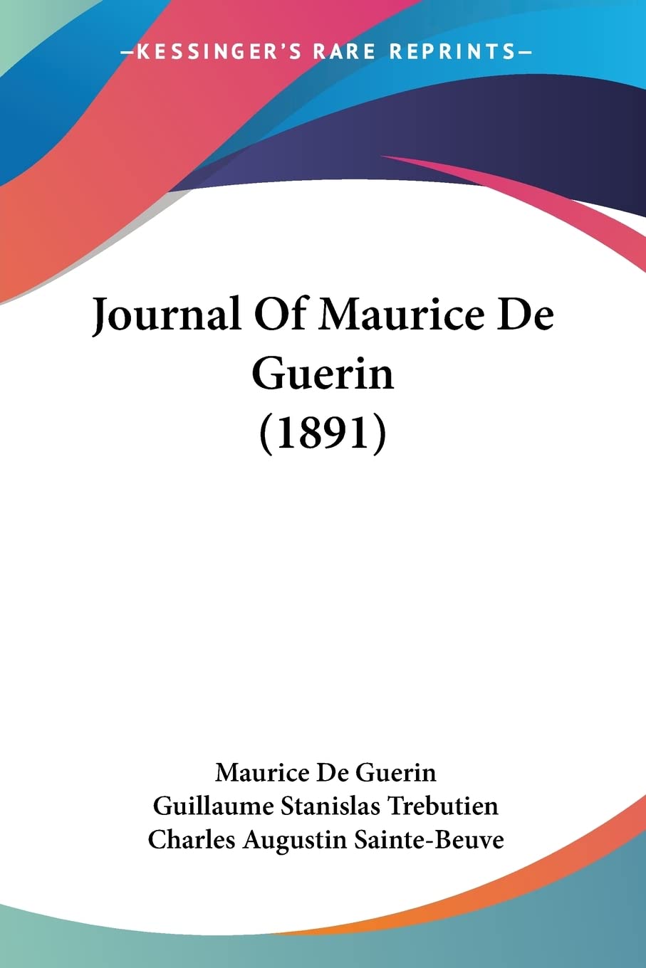 Journal Of Maurice De Guerin Philosophy