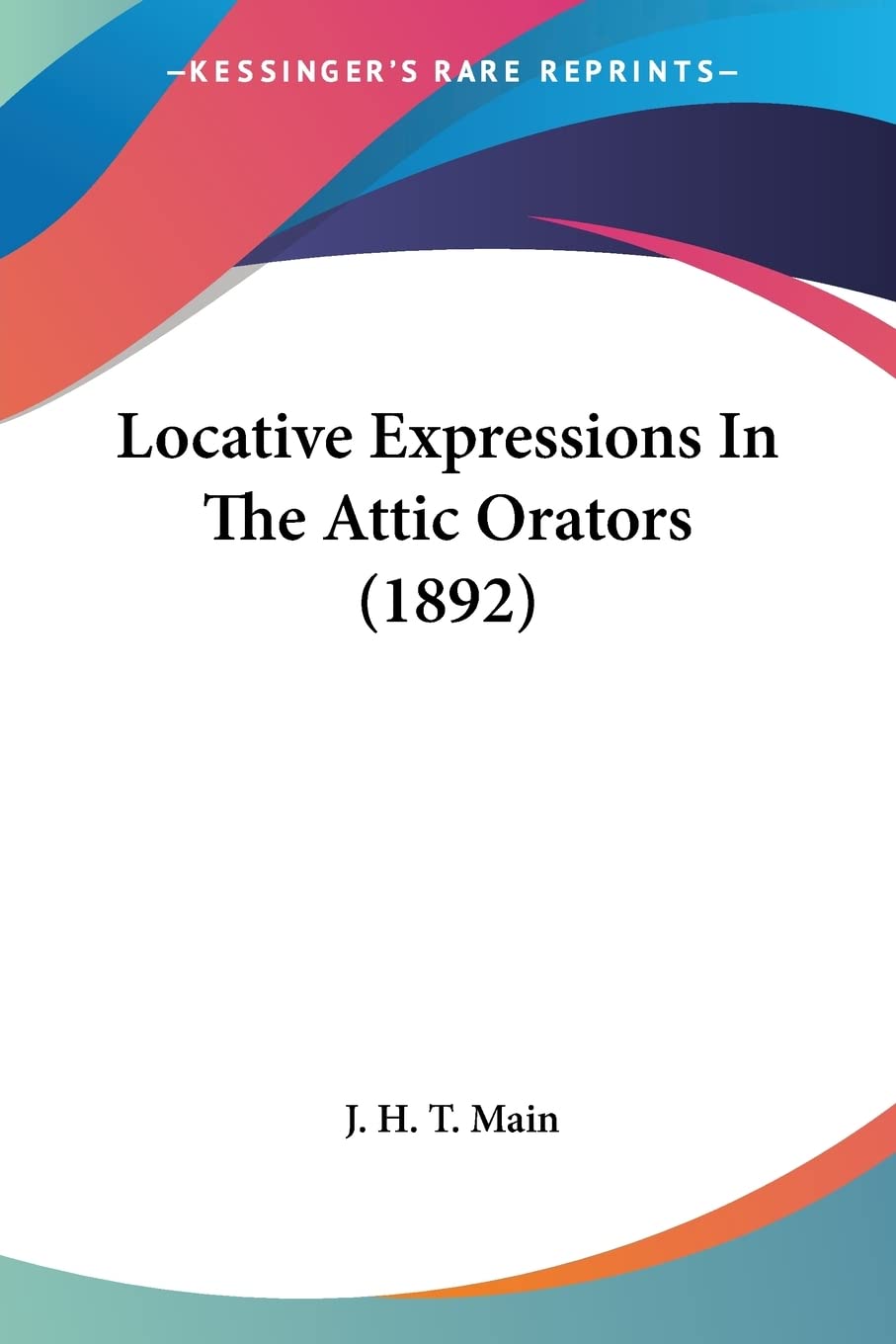 Locative Expressions In The Attic Orators Contemporary literature