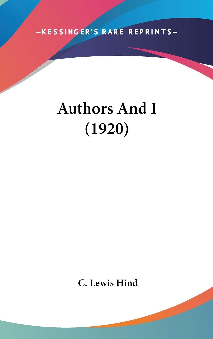 Product Image: Authors And I (1920)