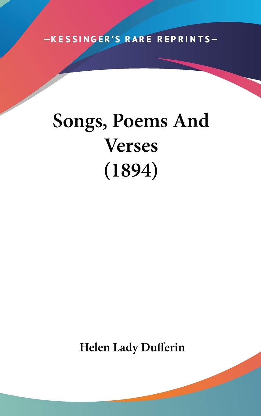 Songs, Poems And Verses (1894) Poetry