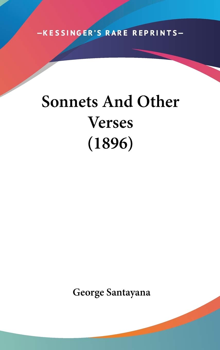 Sonnets And Other Verses (1896) Poetry