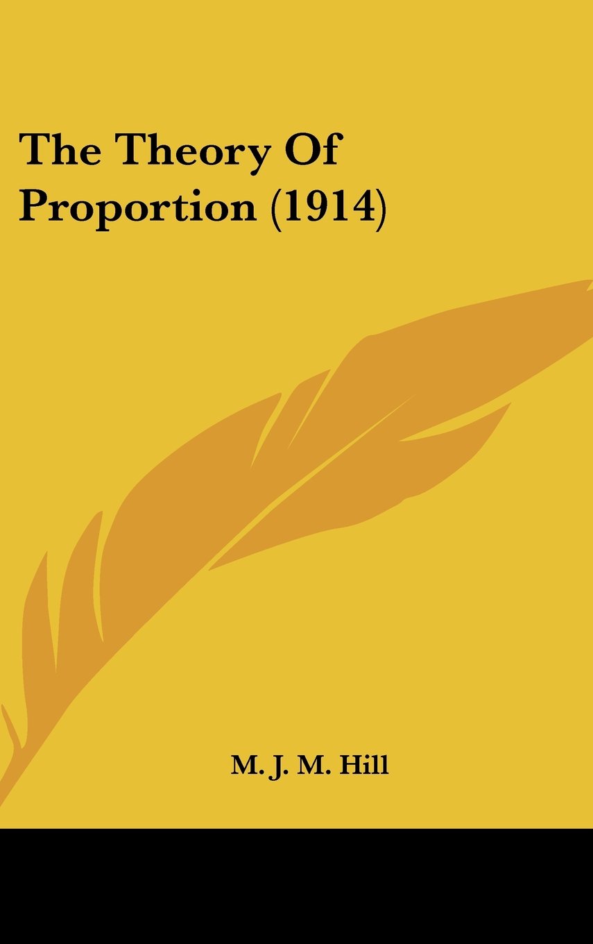 The Theory Of Proportion (1914) Books