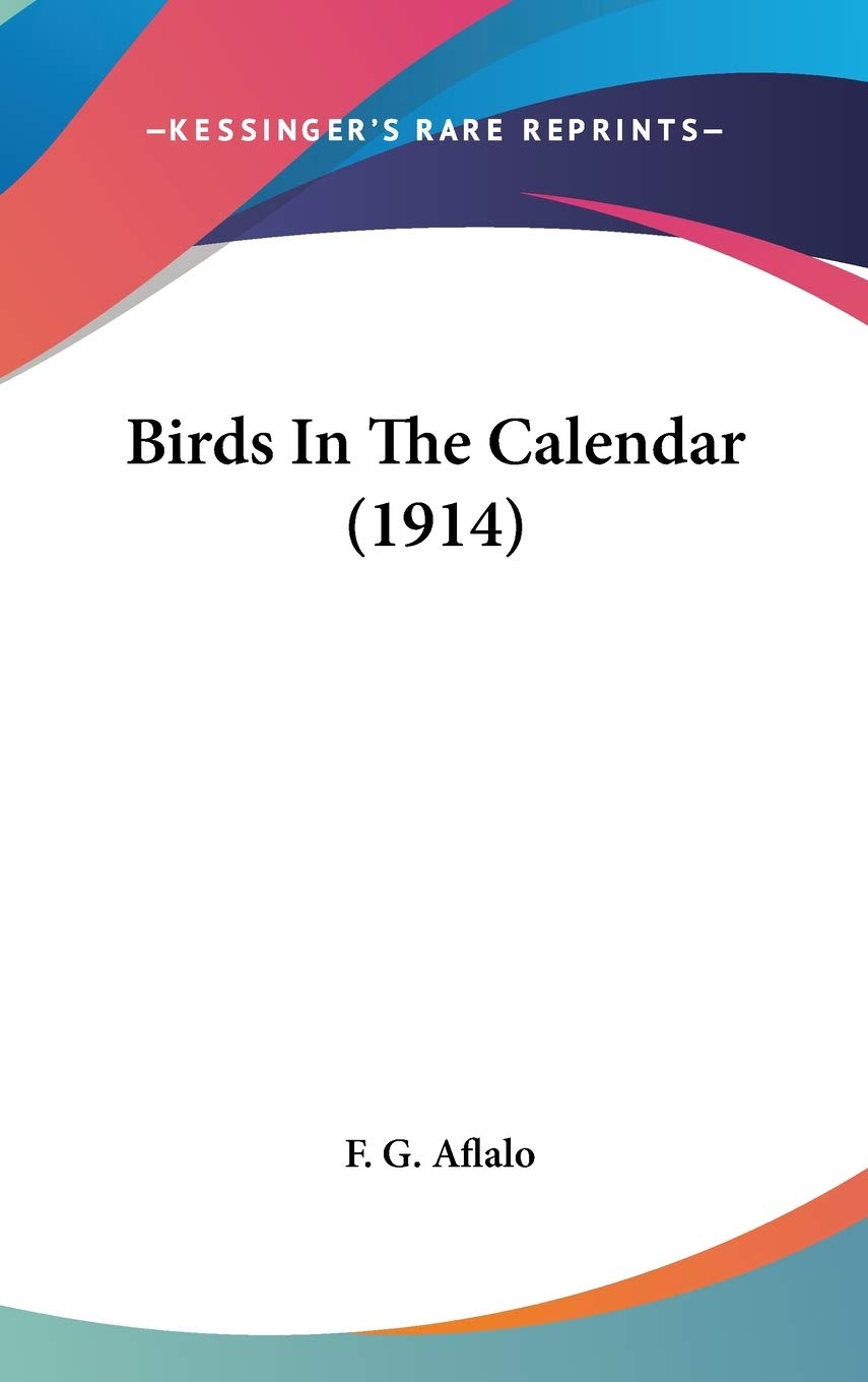 Birds In The Calendar (1914) Poetry