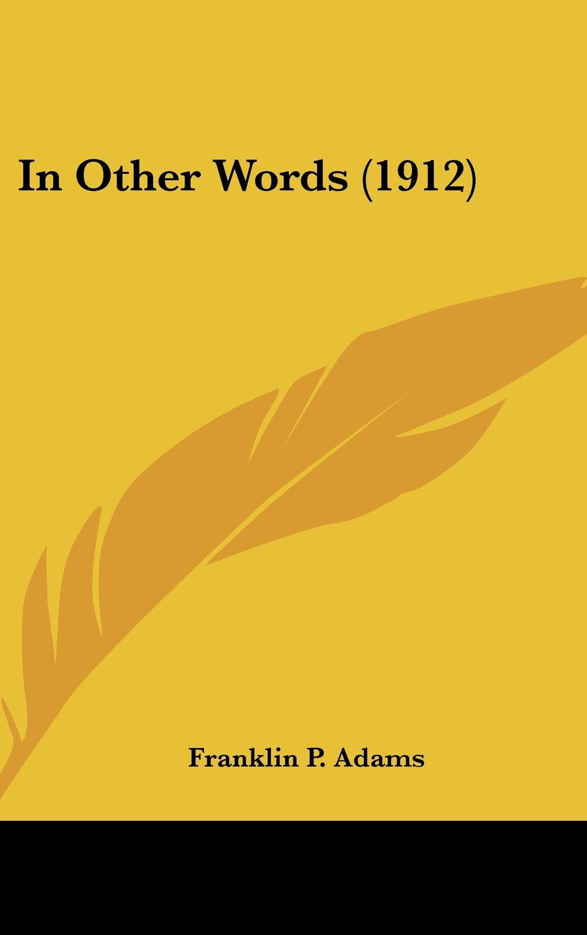 Product Image: In Other Words (1912)